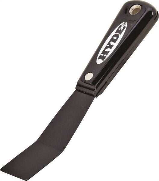 HYDE Black & Silver 02070 Putty Knife, 1-1/4 in W Blade, HCS Blade, Nylon Handle