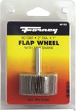 Forney 71689 Flap Wheel, 2 in Dia, 1 in Thick, 1/4 in Arbor, 80 Grit, Aluminum Oxide Abrasive