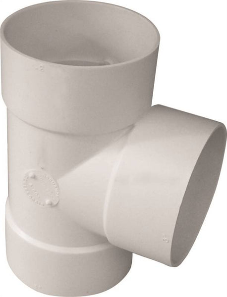CANPLAS 414103BC Sewer Pipe Tee, 3 in, Hub, PVC