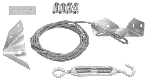 ProSource 33198ZCX-PS Anti-Sag Gate Kit, Steel, Silver, Zinc, 18-Piece, For: Outdoor