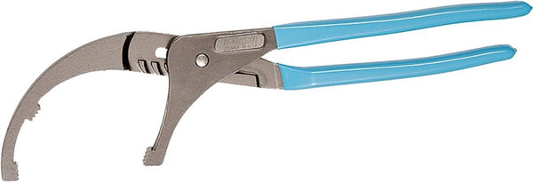 CHANNELLOCK 215 Oil Filter Plier, 15-1/2 in OAL, 5-1/2 in Jaw Opening, Blue Handle, Comfort-Grip Handle, 3-1/2 in L Jaw