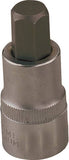 Vulcan Fractional Hex Bit Socket, Chrome, 5/8 in, 1/2 in Drive, 2-1/2 in OAL