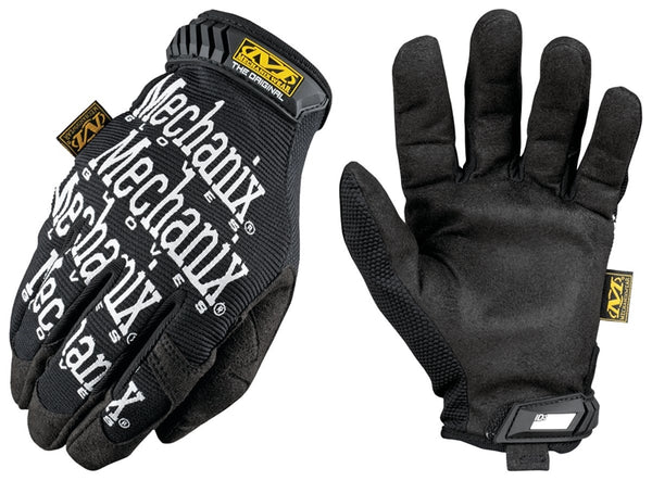 MECHANIX WEAR MG-05-008 Performance, Utility Work Gloves, Men's, S, 8 in L, Keystone Thumb, Hook-and-Loop Cuff, Black