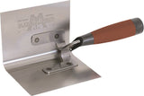 Marshalltown 51D Corner Trowel, 3-1/2 in W Blade, 5 in L Blade, Stainless Steel Blade, DuraSoft Handle