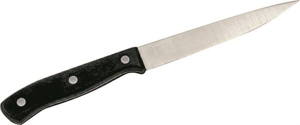 CHEF CRAFT 21667 Utility Knife, Stainless Steel Blade, Polyoxymethylene Handle, Black Handle