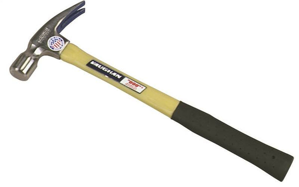 Vaughan FS505M Hammer, 24 oz Head, Framing, Straight Claw, Milled Head, HCS Head, 17 in OAL