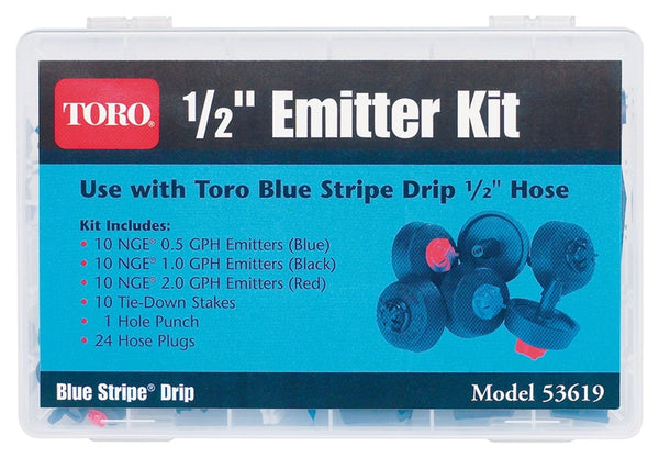 TORO 53619 Emitter Kit, For: Blue Strip Drip 1/2 in Tubing