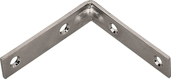 Prosource CB-B03-C4PS Corner Brace, 3 in L, 3 in W, 3/4 in H, Steel, Zinc-Plated, 2.6 mm Thick Material