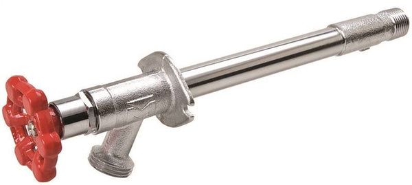 B & K 104-403 Frost-Free Sillcock Valve, 1/2 x 3/4 in Connection, MPT x Hose, Brass Body, Chrome