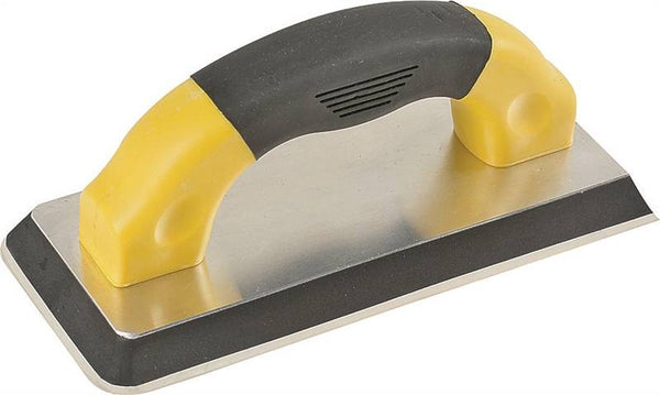 M-D 49827 Grout Float, 9 in L, 4 in W, Ergonomic Handle, Gum Rubber