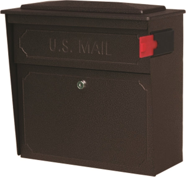 Mail Boss 7174 Mailbox, Steel, Bronze, 15-3/4 in W, 7-1/2 in D, 16 in H