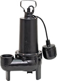 SUPERIOR PUMP 93501 Sewage Pump, 1-Phase, 7.6 A, 120 V, 0.5 hp, 2 in Outlet, 25 ft Max Head, 80 gpm, Iron