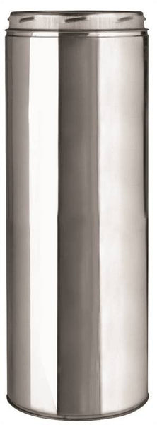 SELKIRK 206018 Chimney Pipe, 8 in OD, 18 in L, Stainless Steel