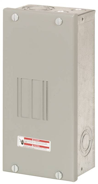 Cutler-Hammer BR BR24L70FP Load Center, 70 A, 2 -Space, 4 -Circuit, Main Lug, NEMA 1 Enclosure, Flush Mounting