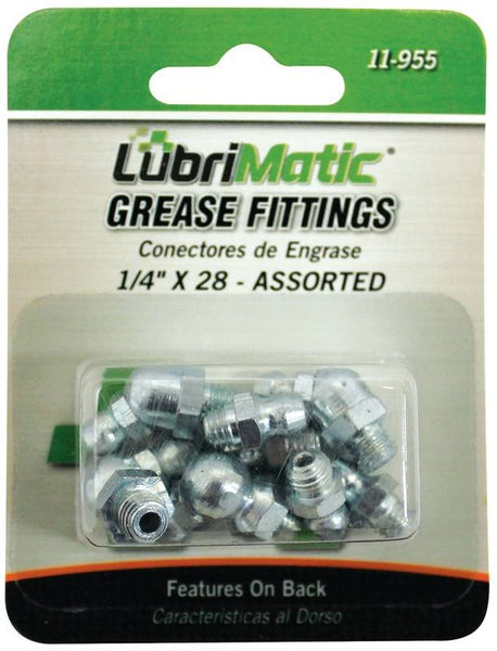 Lubrimatic 11-955 Grease Fitting Assortment, 1/4-28