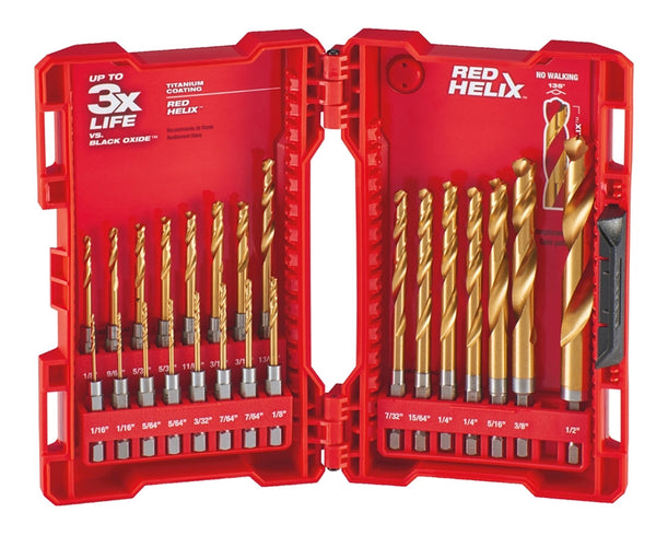 Milwaukee SHOCKWAVE Impact Duty 48-89-4631 Drill Bit Set, 23-Piece, Steel, Titanium