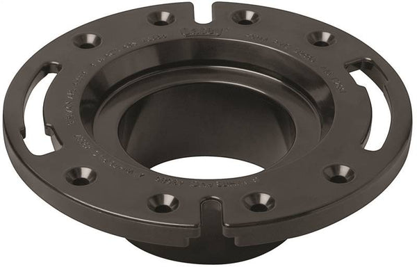 Oatey 43584 Closet Flange, 3 in Connection, ABS, Black