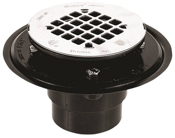 Oatey 42261 Shower Drain, ABS, Black, For: 2 in, 3 in Pipes