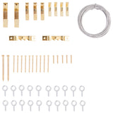 ProSource PH-82109-PS Picture Hanger Kit, Steel, Brass, Brass, 39-Piece