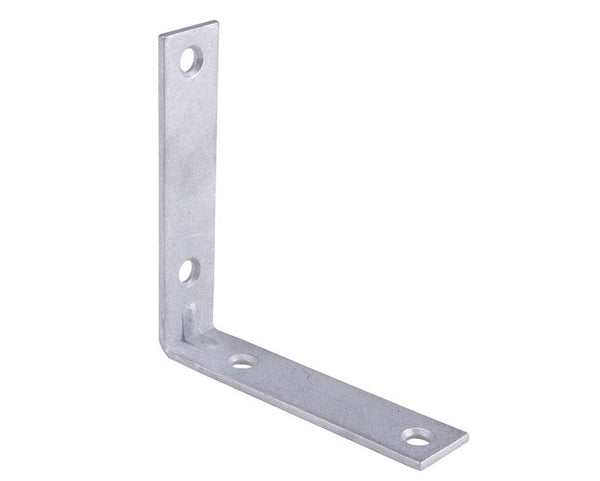 Prosource CB-G04-C4PS Corner Brace, 4 in L, 4 in W, 7/8 in H, Galvanized Steel, Galvanized, 3.1 mm Thick Material