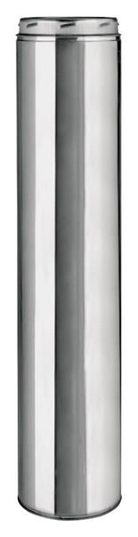 SELKIRK 206024U Chimney Pipe, 8 in OD, 24 in L, Stainless Steel