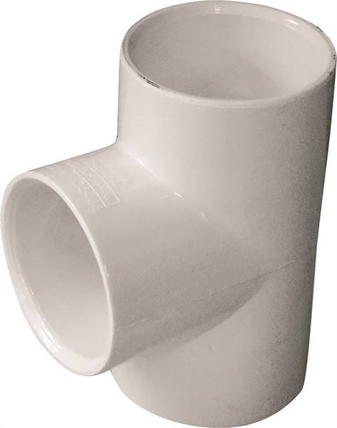 LASCO 401012BC Pipe Tee, 1-1/4 in, Slip, PVC, White, SCH 40 Schedule, 370 psi Pressure