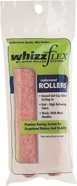 WHIZZ 44218 Paint Roller Cover, 1/2 in Thick Nap, 6 in L, Polyester Cover, Pink