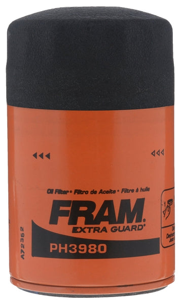 FRAM PH3980 Full Flow Lube Oil Filter, 18 x 1.5 mm Connection, Threaded, Cellulose, Synthetic Glass Filter Media