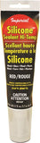 Imperial KK0321 Silicone Sealant, Paste, Red, 2.7 oz Tube