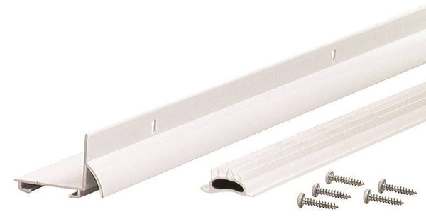 M-D 06395 Door Bottom with Drip Cap, 36 in L, 1-3/8 in W, 1-3/32 in H, Aluminum