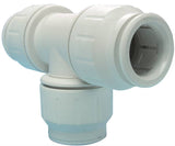 Speedfit PEI0220P Union Pipe Tee, 1/2 in, Push-Fit, Polyethylene, White, 80 to 160 psi Pressure