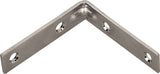 Prosource CB-B025-C4PS Corner Brace, 2-1/2 in L, 2-1/2 in W, 5/8 in H, Steel, Zinc-Plated, 2 mm Thick Material