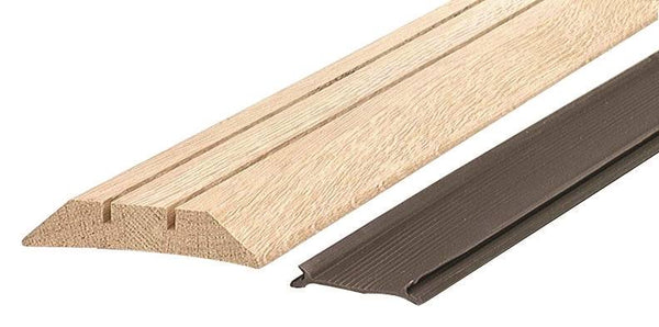 M-D 11783 Threshold with Seal, 36 in L, 3-1/2 in W, Hardwood, Unfinished