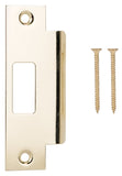 Prosource HSH-006-PS Door Strike Plate, 4-7/8 in L, 2 in W, Steel, Brass