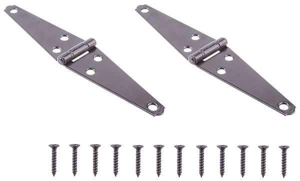 ProSource HSH-B04-C2PS Strap Hinge, 2 mm Thick Leaf, Steel, 180 Range of Motion