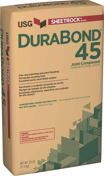USG Durabond 381110120 Joint Compound, Powder, White, 25 lb