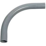 Carlon UB9FJ Conduit Elbow, 90 deg Angle, PVC, Gray