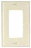 Eaton Wiring Devices 2151LA-BOX Wallplate, 4-1/2 in L, 2-3/4 in W, 1 -Gang, Thermoset, Light Almond, High-Gloss