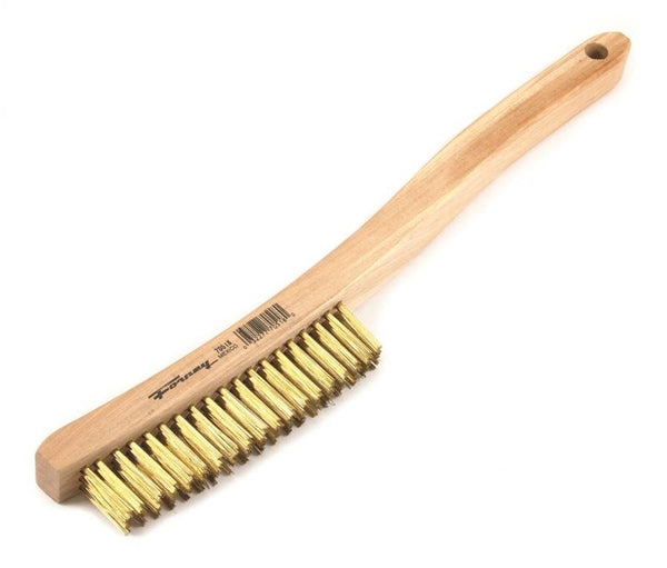 Forney 70518 Scratch Brush, 0.012 in L Trim, Brass Bristle