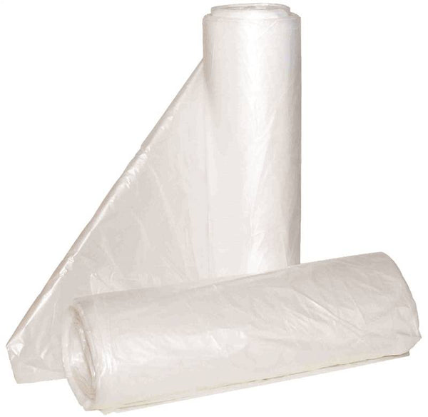 ALUF PLASTICS Hi-Lene HCR-303713C Anti-Microbial Can Liner, 30 x 37 in, 20 to 30 gal Capacity, HDPE, Clear