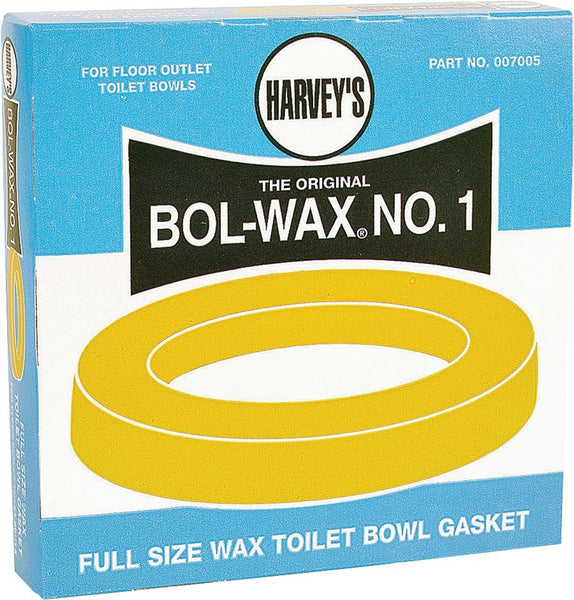 Harvey 007005-48 Wax Ring, 5-1/2 in Dia, Brown, For: 3 in and 4 in Waste Lines