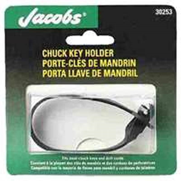 Jacobs 30253DD Universal Chuck Key Holder, 1/4 to 3/8 in Chuck Key, Rubber