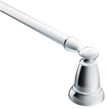 Moen Banbury Series Y2624CH Towel Bar, 24 in L Rod, Aluminum/Zamac, Chrome, Surface Mounting