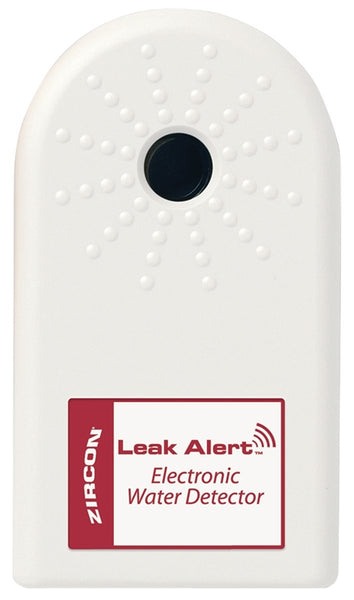 Zircon 64003 Water Leak Detector, 9 V, 72 hr Response, Alarm: Audible, 85 dB