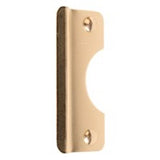 Prime-Line U 9510 Latch Shield, Steel, Brass, 6 in H, 2-5/8 in W