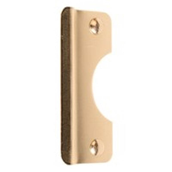Prime-Line U 9510 Latch Shield, Steel, Brass, 6 in H, 2-5/8 in W