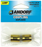 Jandorf 60144 Lamp Coupling, Brass