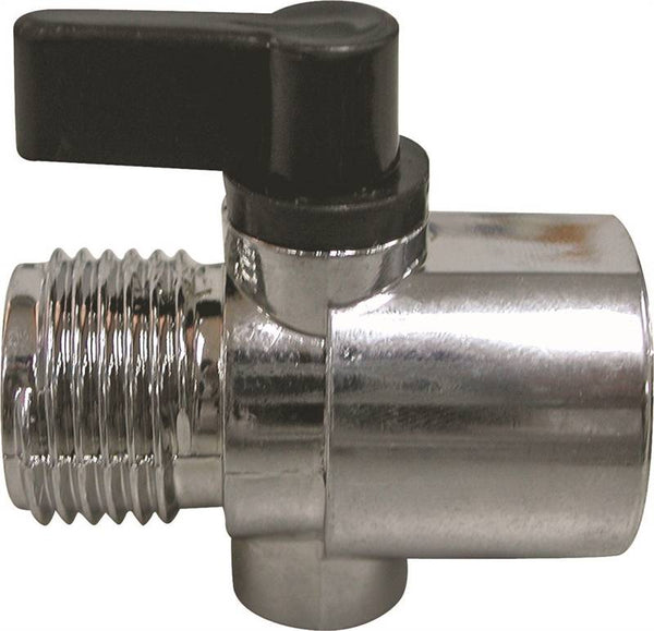 ProSource Adapter Control, ABS, Silver, Chrome, For: Control Water Flow or Turn Off Water