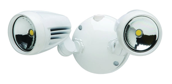 Heath Zenith HZ-8485-WH-A Non-Motion Security Light, 120 V, 2-Lamp, LED Lamp, 1526 Lumens Lumens, 5000 K Color Temp