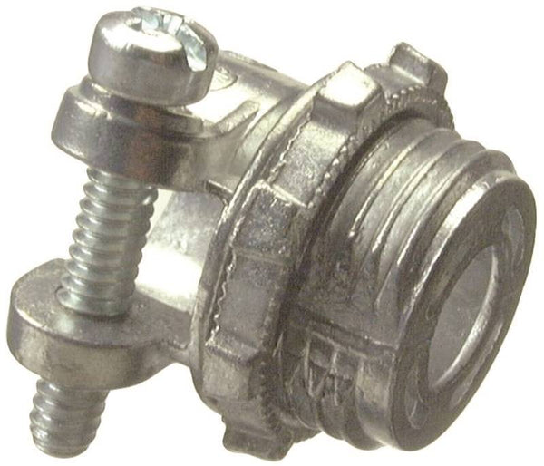 Halex 04207B Squeeze Connector, 3/4 in, Zinc